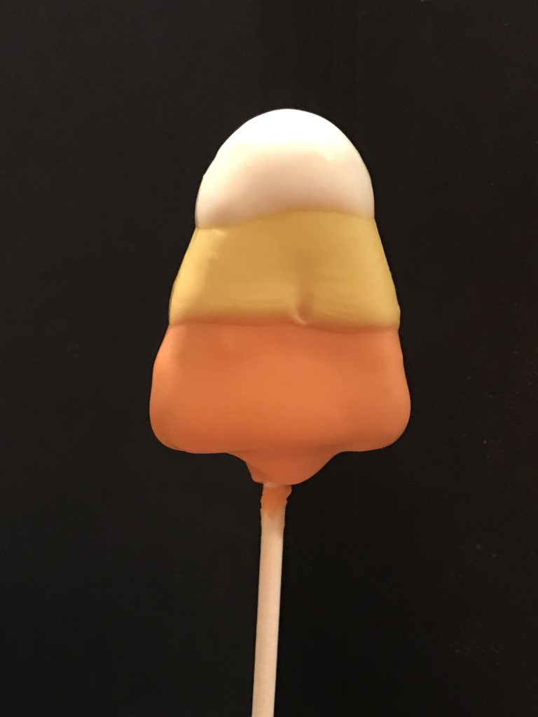 Candy Corn Shaped Cake Pops