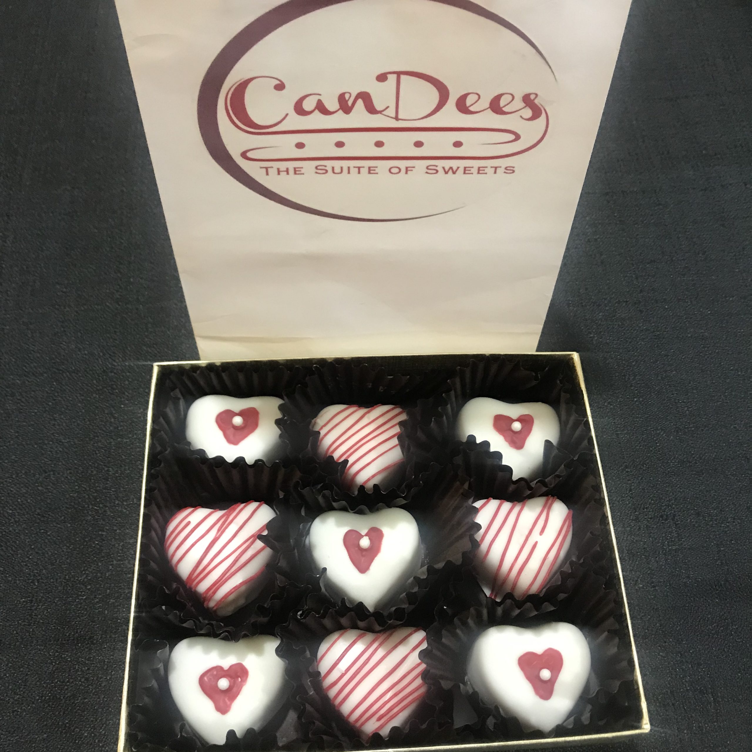 Heart Shaped Cake Bite Treat Box