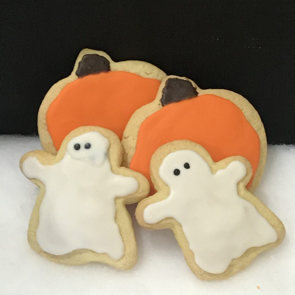 Ghost Shaped Sugar Cookies