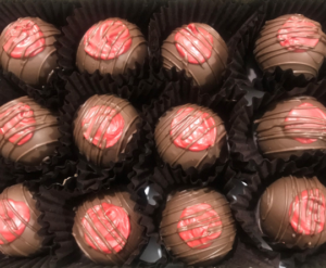 CanDees Dark Chocolate Raspberry Bourbon Chocolates