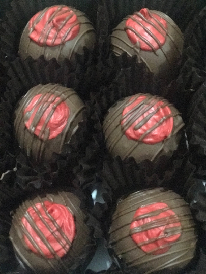 CanDees Dark Chocolate Raspberry Bourbon Chocolates