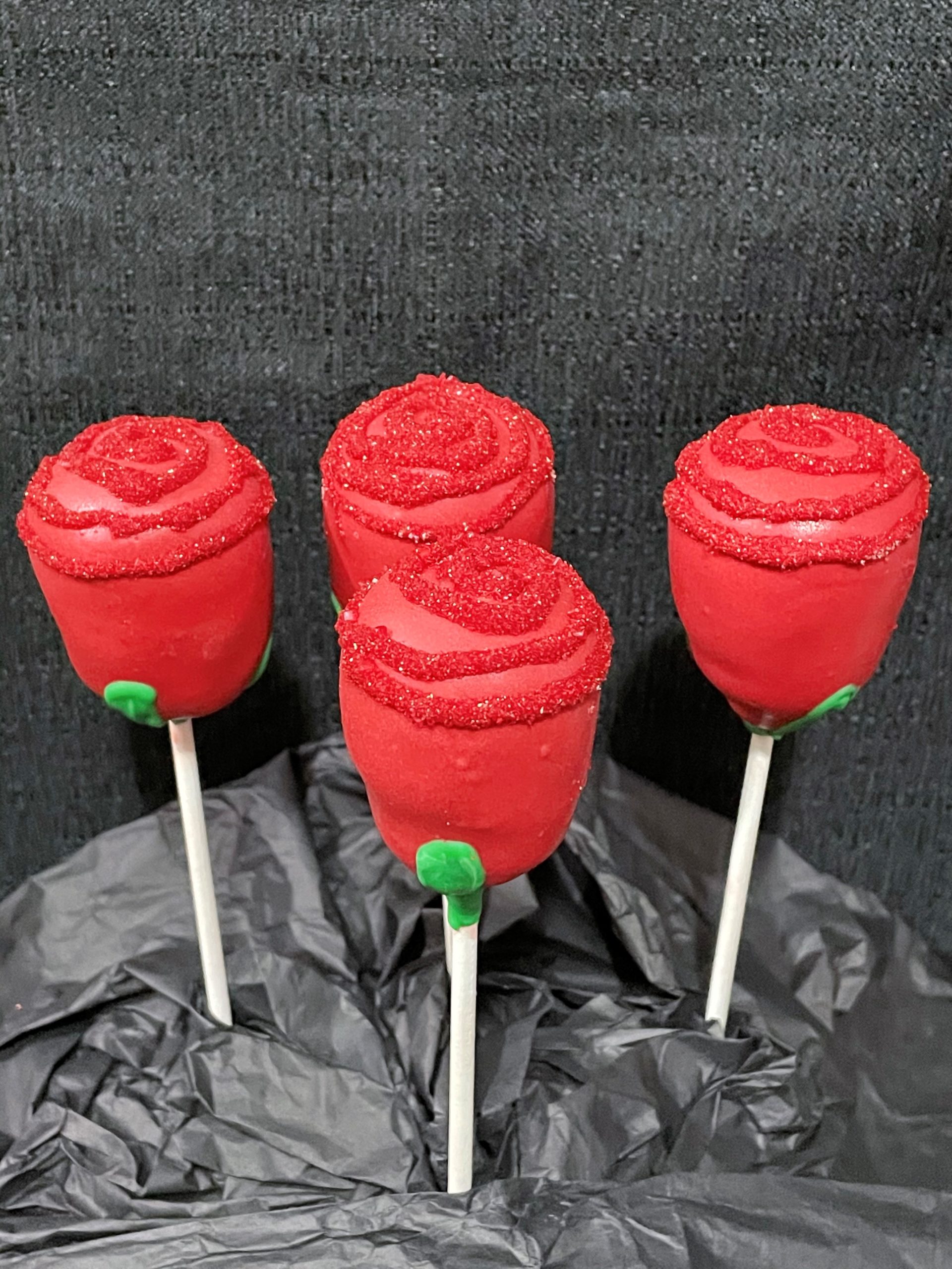 Red Cake Pop Roses!