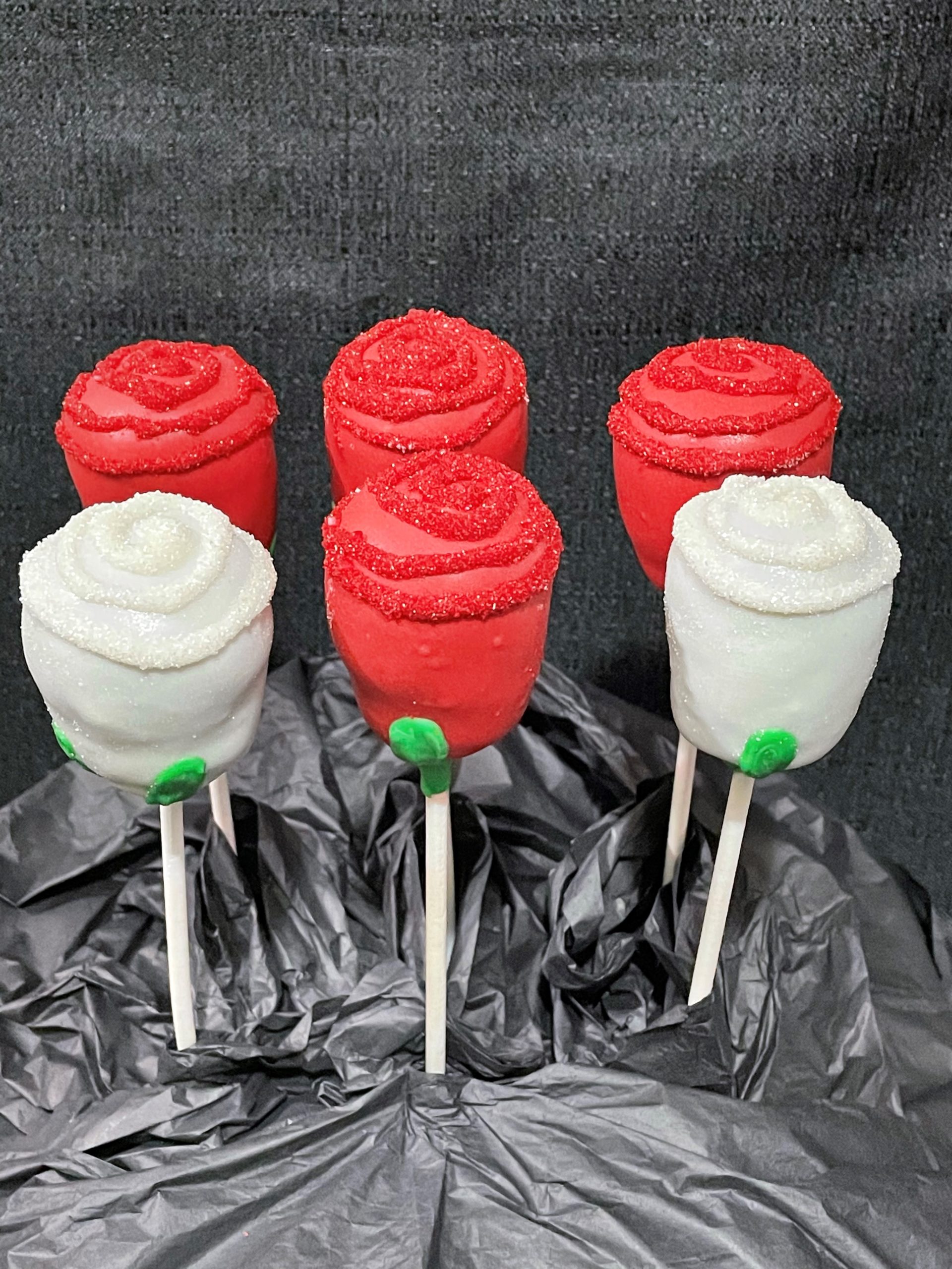 Red Cake Pop Roses!