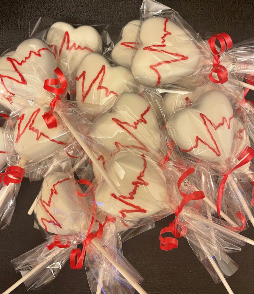 Medical Heart Shaped Cake Pops