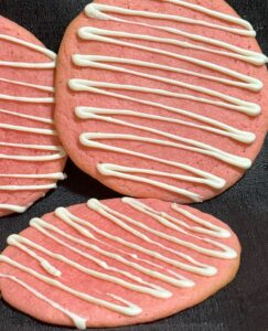 Big Strawberry Cheesecake Cookies