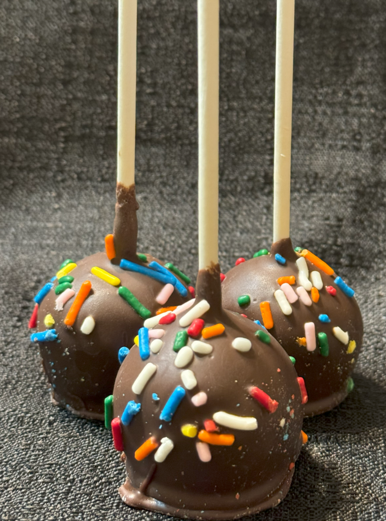 Chocolate Birthday Cake Pops