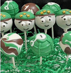 Army Cake Pops